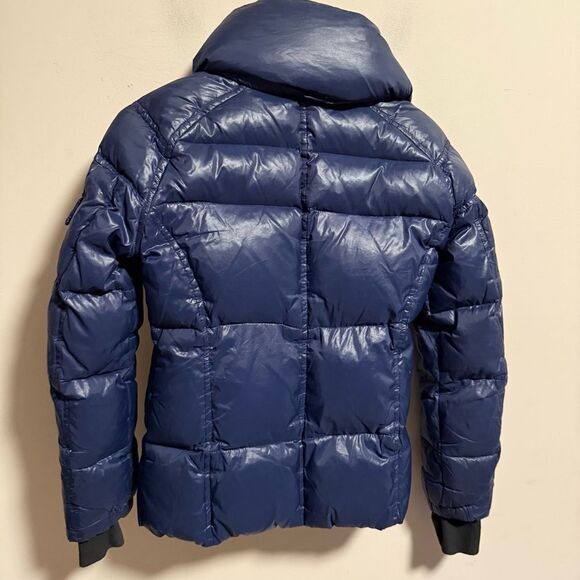 S13 Ella Metallic Down-Fill Puffer Navy Blue- Size XS - Picture 7 of 8